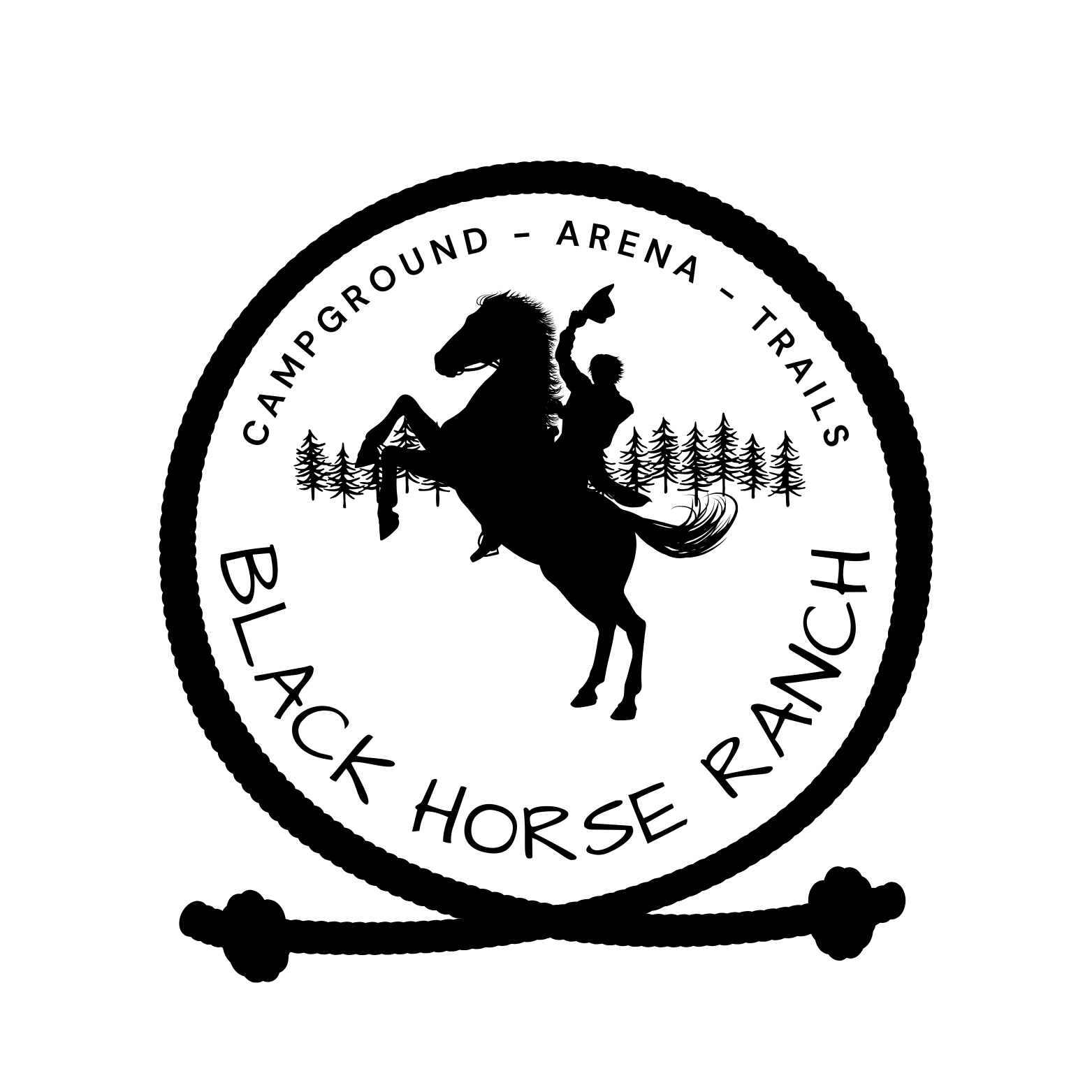 Black Horse Resort Ranch logo