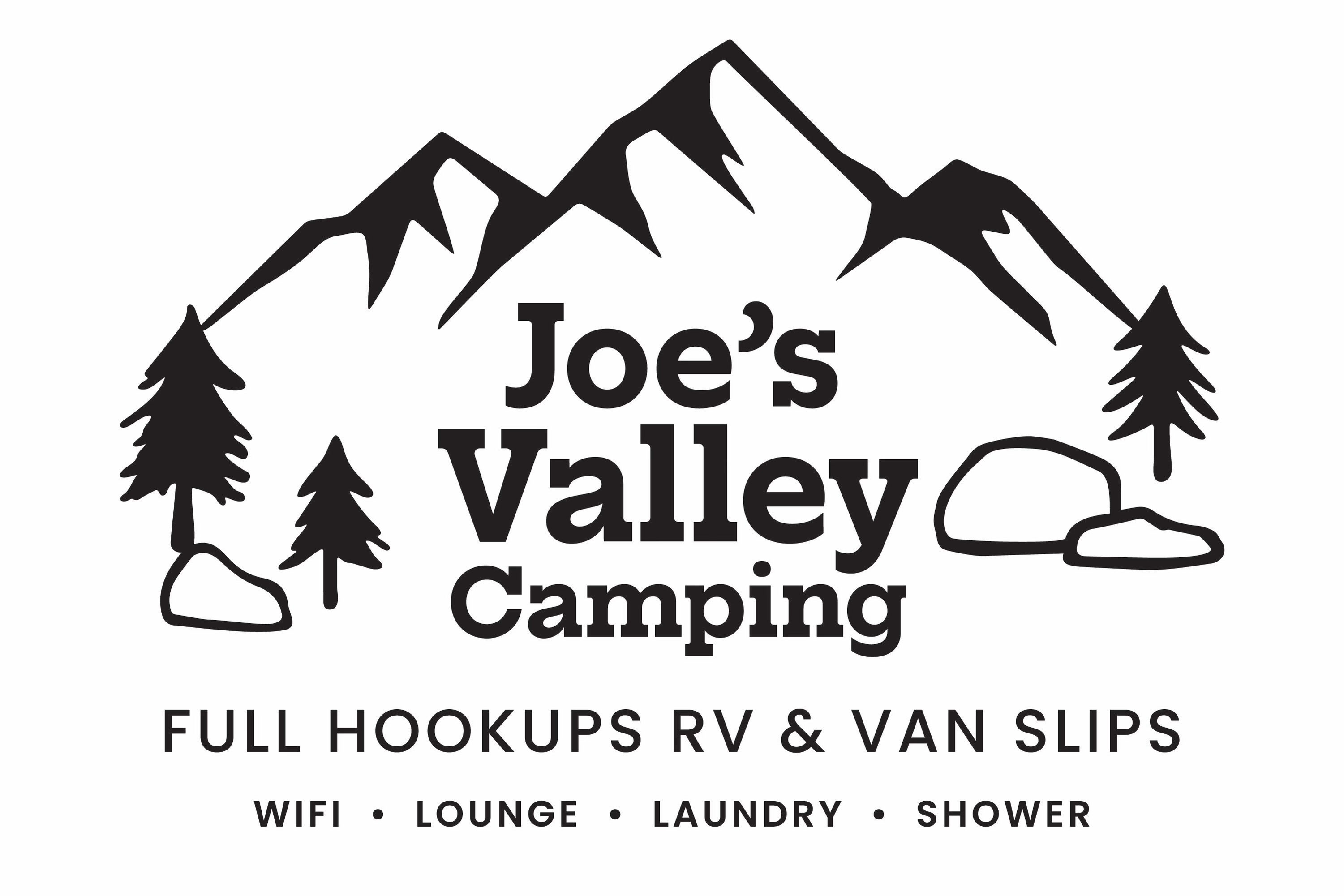 Joe's Valley Camping: RV and Van Slips logo